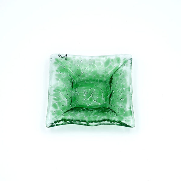 Γυάλινο Πράσινο Οντουλέ Τασάκι από Ανακυκλωμένο Μπουκάλι