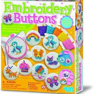 Children's Construction Embroidery Buttons